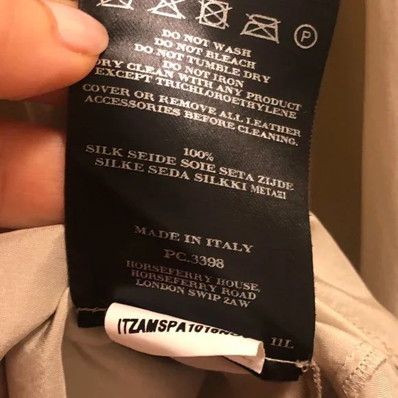 Beautiful 100% Silk Burberry Twist Blouse 8 - Picture 8 of 11